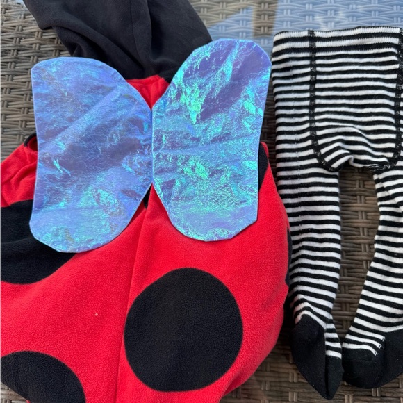 Red and Black Polka Dot Bodysuit - Picture 3 of 4